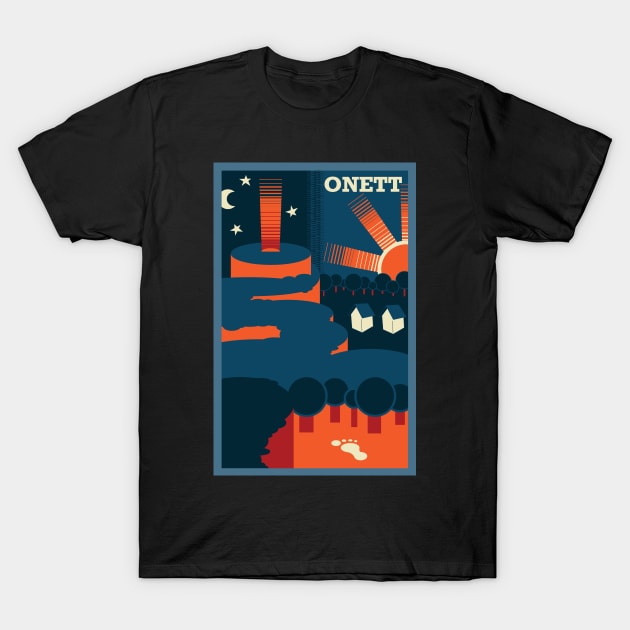 Onett Poster, Earthbound T-Shirt by nickfolz